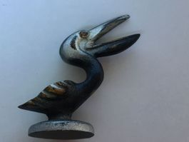 Plastischer Pelikan vermutlich aus Bronce