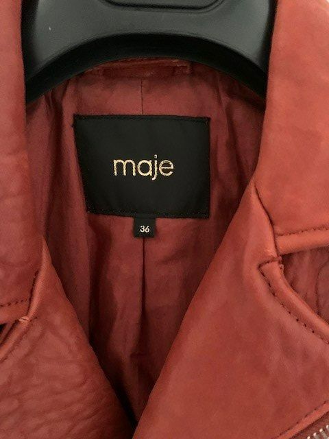 Maje Giacche: Veste en cuir couleur rouille de Maje – Nuovo (secondo la descrizione) da St-Aubin-Sauges venduto da Juliezan 1