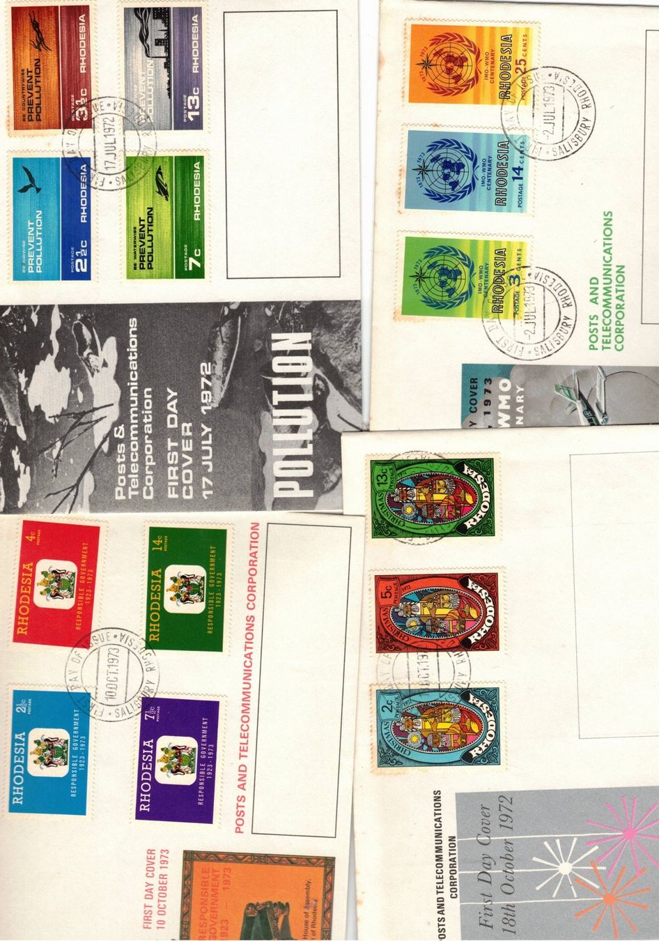 Tutti i francobolli: Rhodesien Briefmarken FDC ET – Usato da Widnau venduto da Seppl480