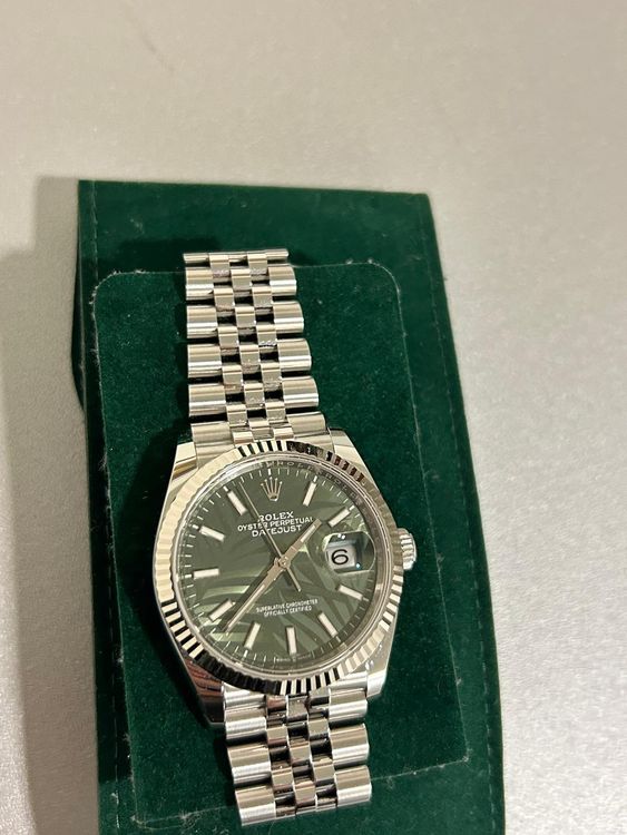 Rolex Datejust 36, NEU, Green Palm Dial Ref.126234, FullSet Kaufen auf Ricardo