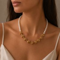 Süsswasser Perlenkette Collier Halskette Kette 50 cm Neu