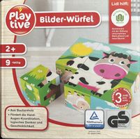Puzzle Bilder-Würfel Holz 9-teilig ab 2 Jahren