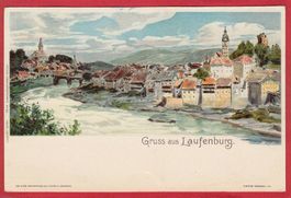 LAUFENBURG, LITHO 1897 / 1905