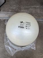 TOGU Gymnastikball 65cm Weiss mit Stabilitätsvorrichtung