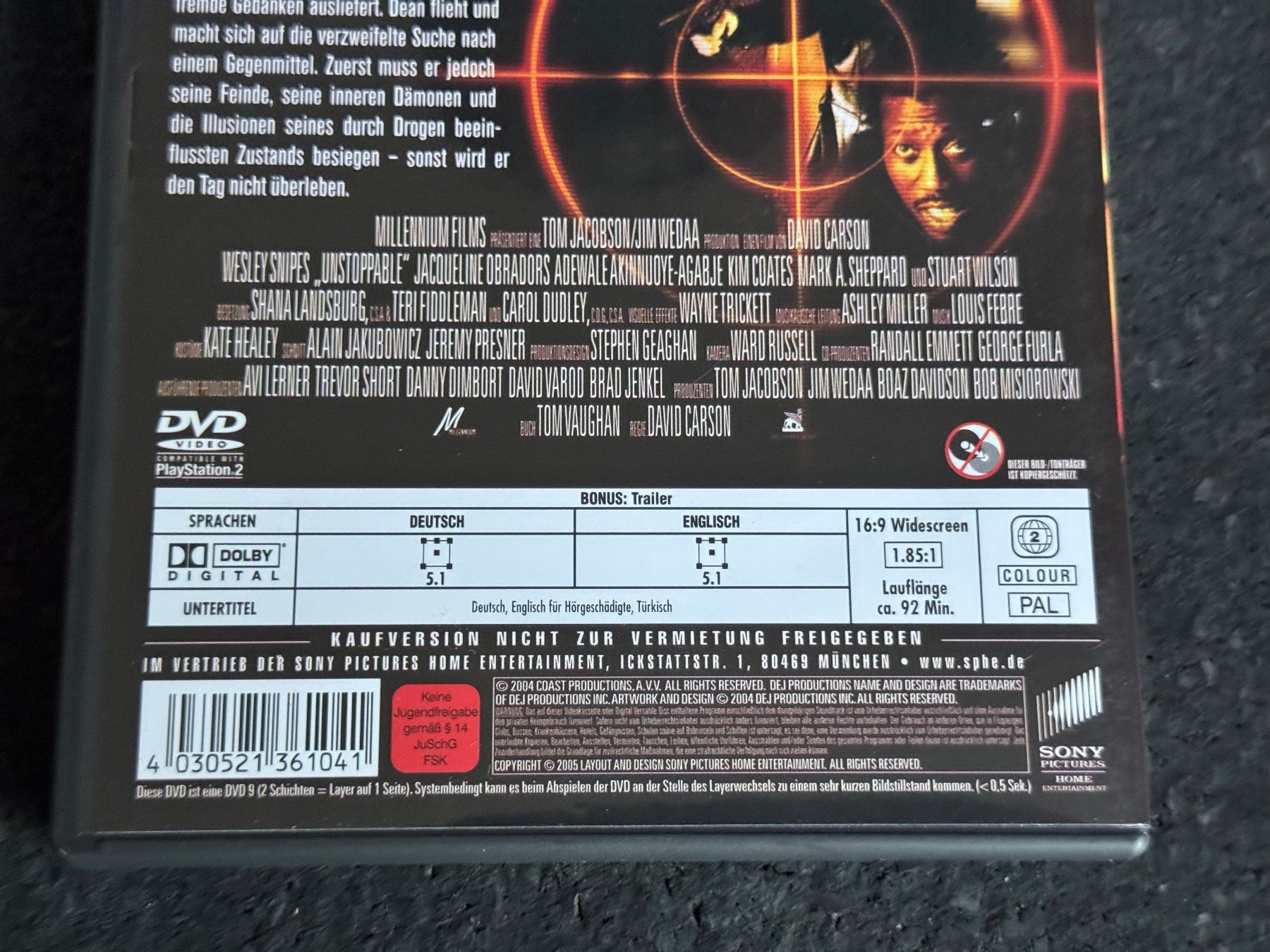 Alle DVDs: UNSTOPPABLE DVD DE/EN Wesley Snipes – Gebraucht aus Fribourg von tschjoly 3