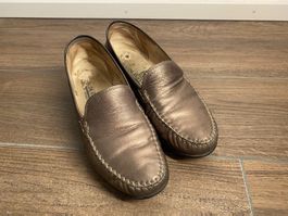 Waldläufer Mokkasins / Halbschuhe bronze Gr. 39