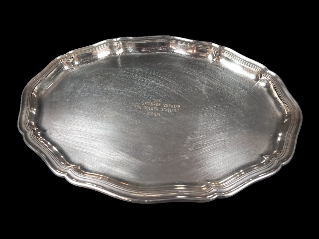 Plateaux: Tablett versilbert 35cm – D'occasion à Hünenberg par Restwert_Zug