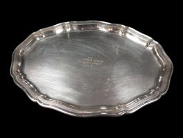 Tablett versilbert 35cm