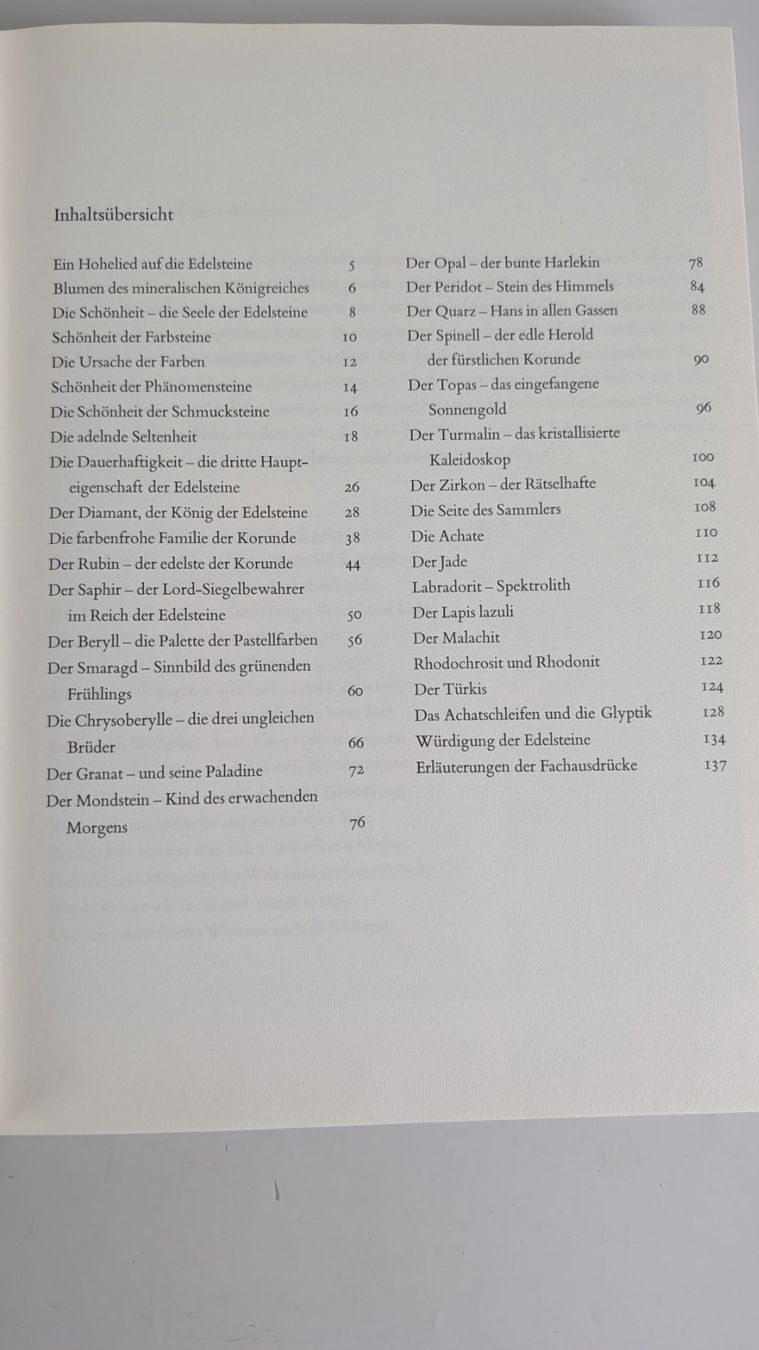 Libri: Edelsteine, eine Sammlung für Kenner, Top – Usato da Zürich venduto da axolottchen 7
