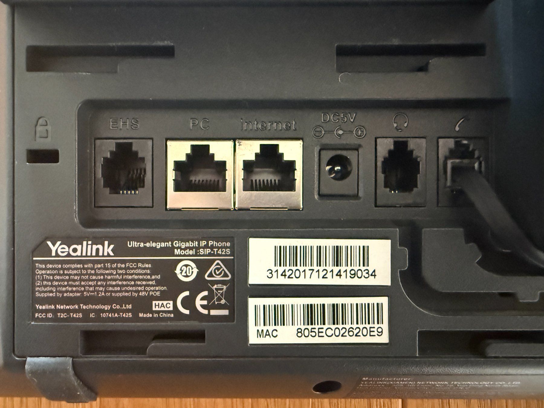 Téléphone YEALINK SIP T42S (D'occasion) à Founex pour CHF 5 – retrait ...