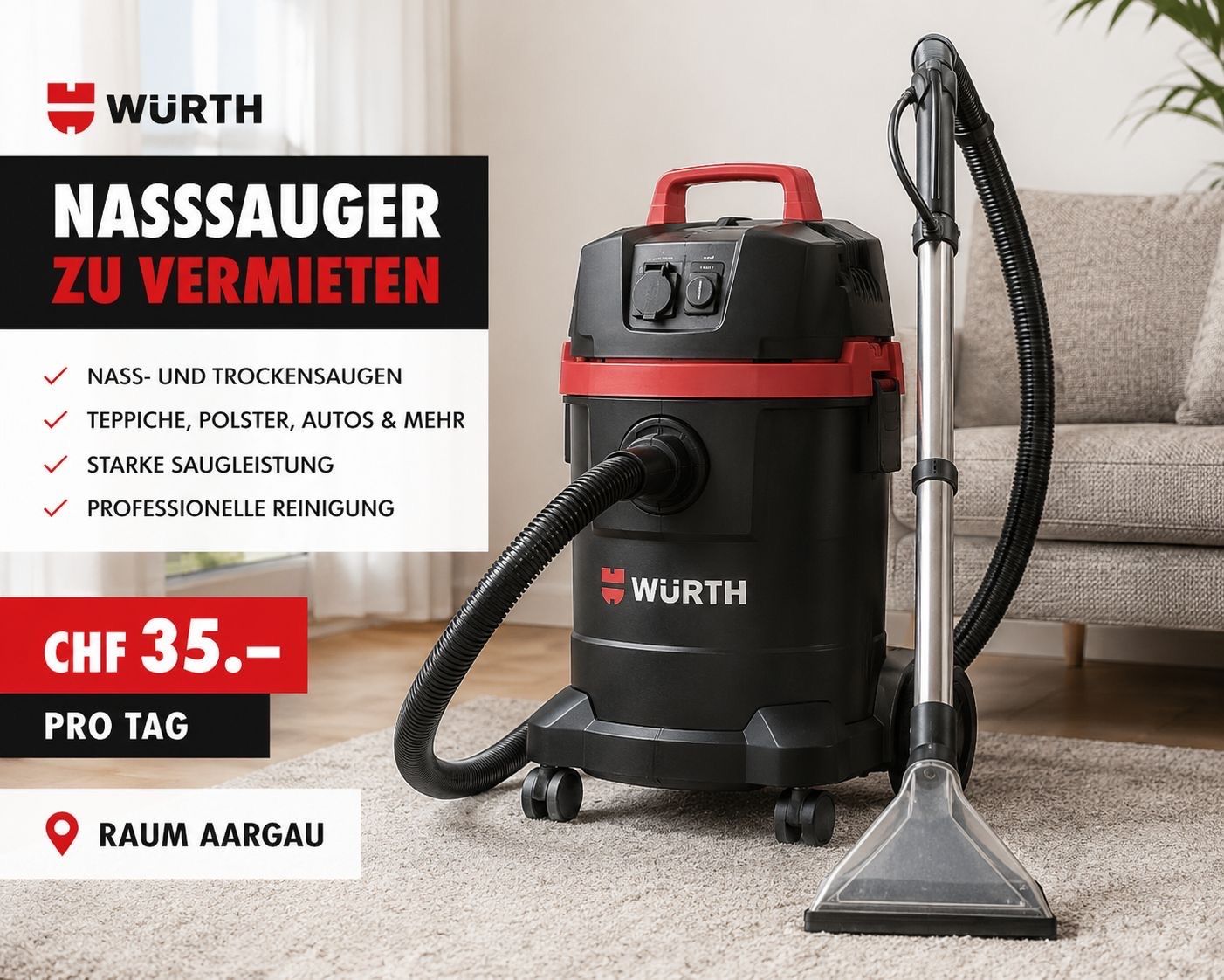 Aspirapolveri & Accessori: Würth Waschsauger zur Miete – Usato da Rheinfelden venduto da ben_5lkr