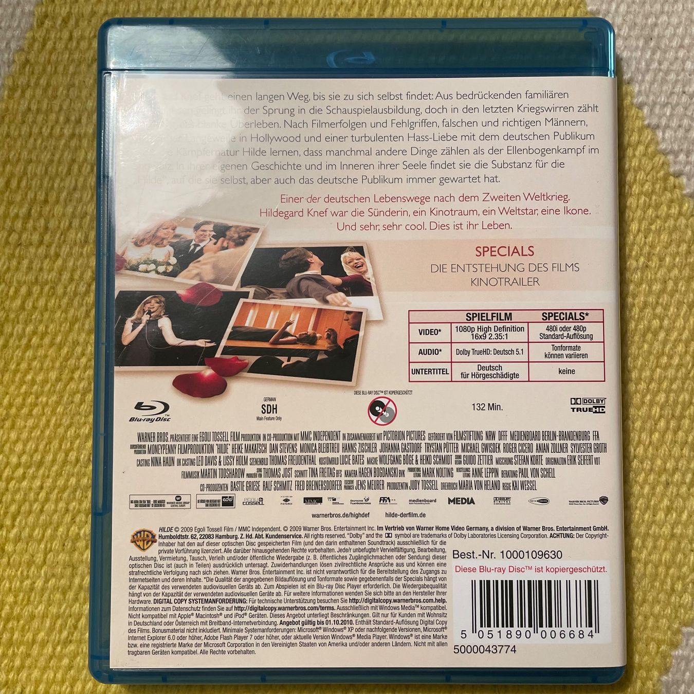Tutti i DVDs: HILDEGARD KNEF-BLU-RAY HILDE – Usato da Rorschacherberg venduto da CD-Roli 1