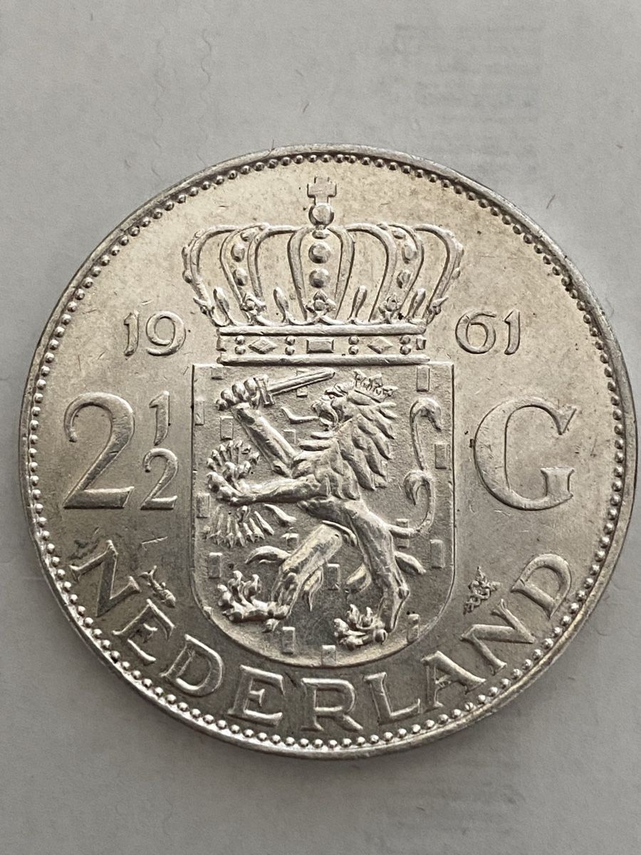Alle Münzen: Pays-Bas, 2.1/2 Gulden 1961 argent – Gebraucht aus Corsier-sur-Vevey von Ginoarturo 1