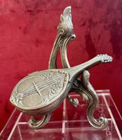 Vintage Schmuckkästchen - Mandolinen-Laute, versilbert✨