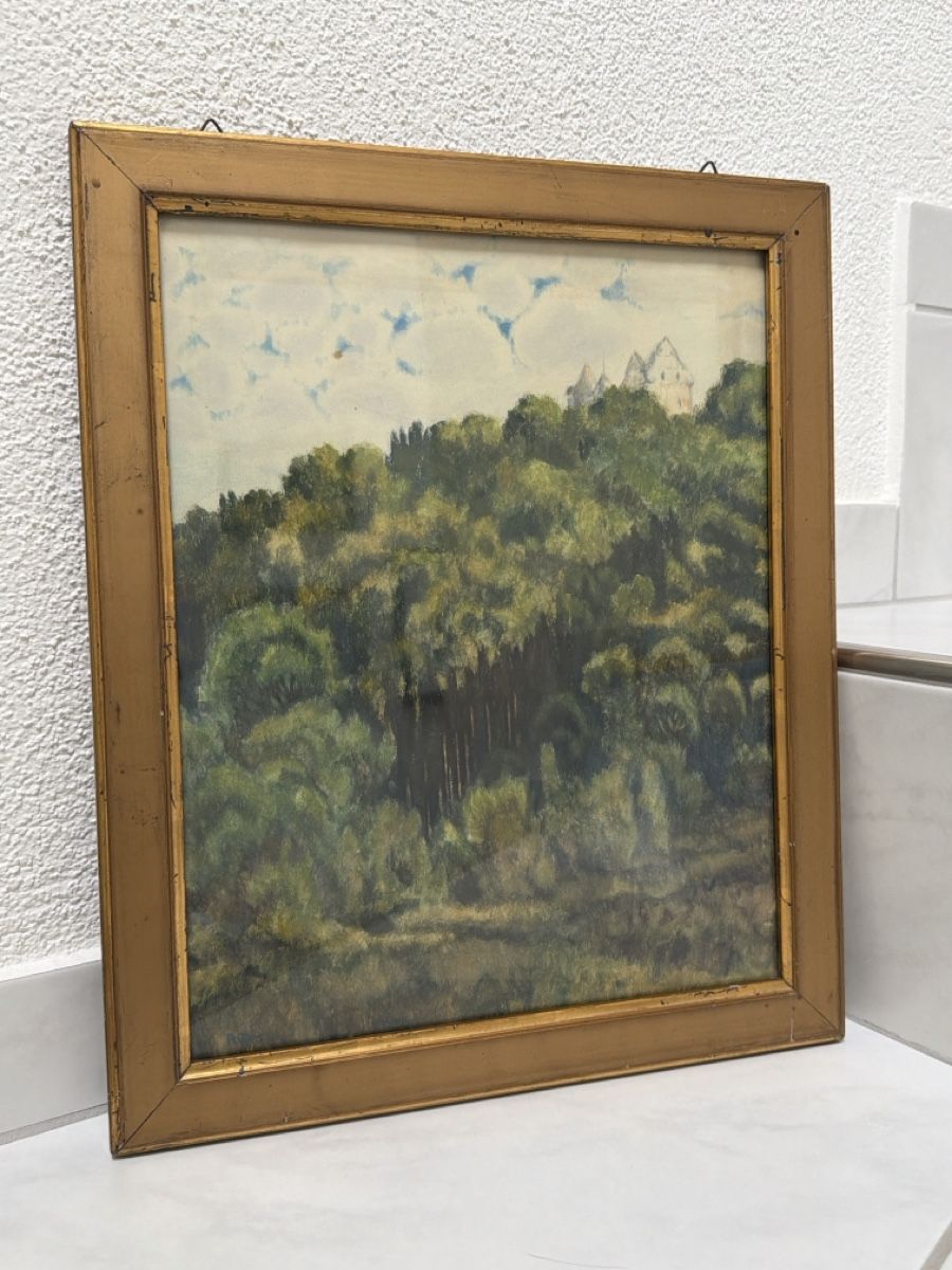 Dipinti: Altes Aquarell, Schloss Wildegg. – Usato da Biberist venduto da Momo33 2