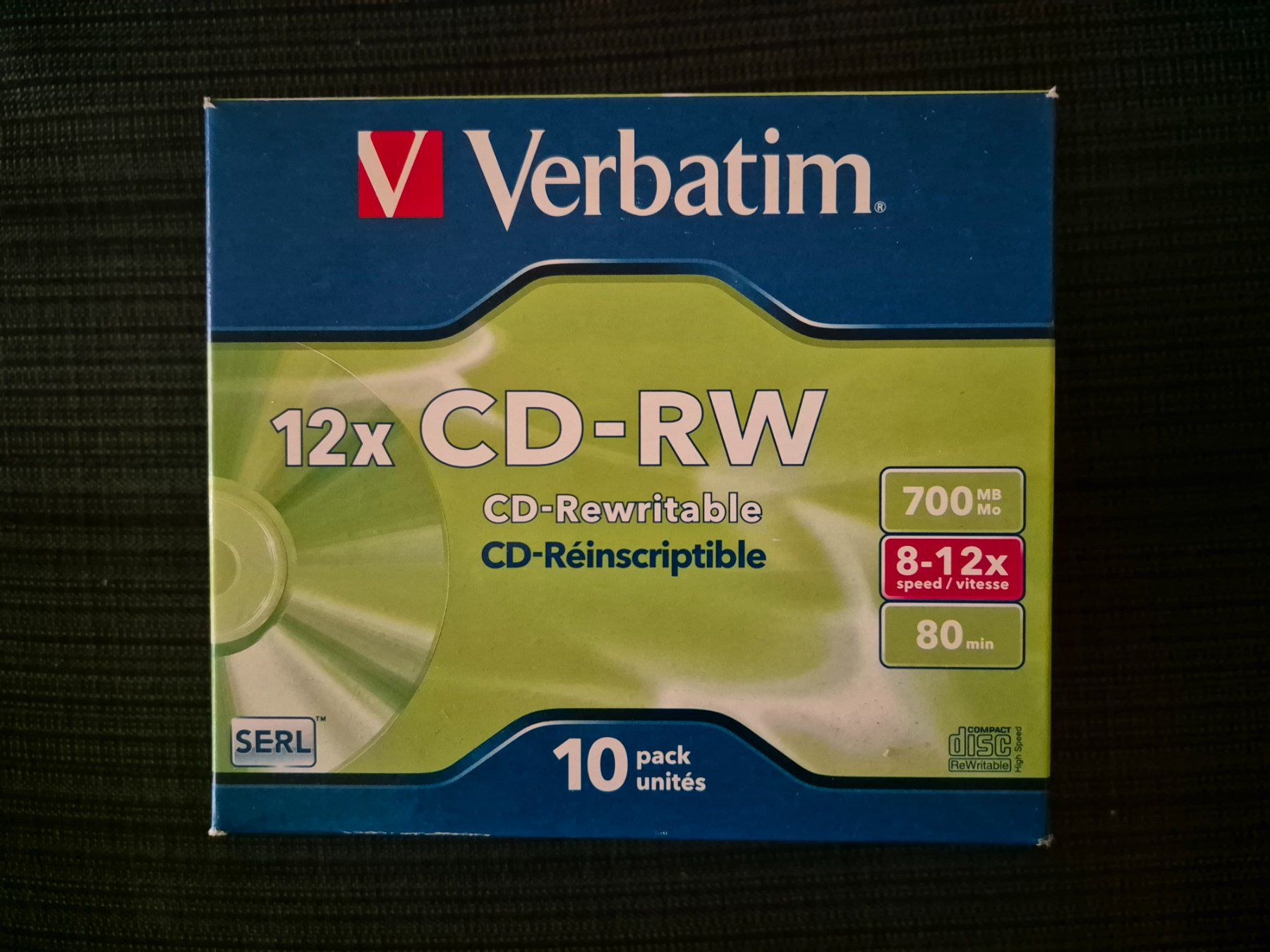 CD & DVD vergini: Verbatim 12x CD-RW – Nuovo e nell'imballaggio originale da Petit-Lancy venduto da guy_vmz2 3