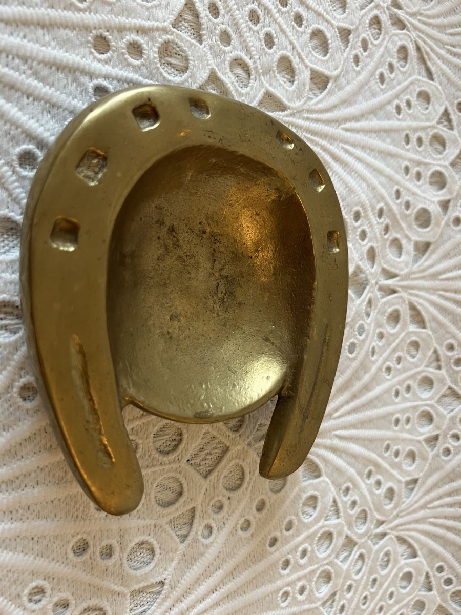 Aschenbecher: Schwerer Messing Aschenbecher Art Deko 700 Gram – Gebraucht aus Frenkendorf von Only1 1