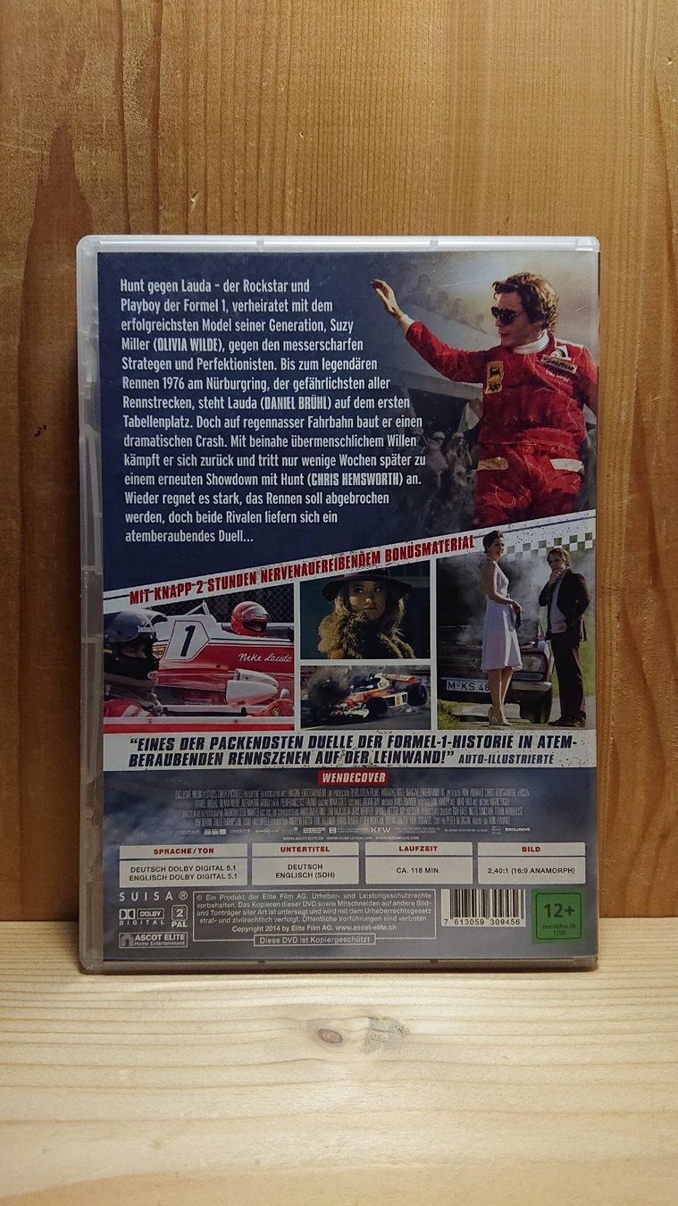 Alle DVDs: RUSH DVD mit Chris Hemsworth und Daniel Brühl – Gebraucht aus Wilderswil von  1