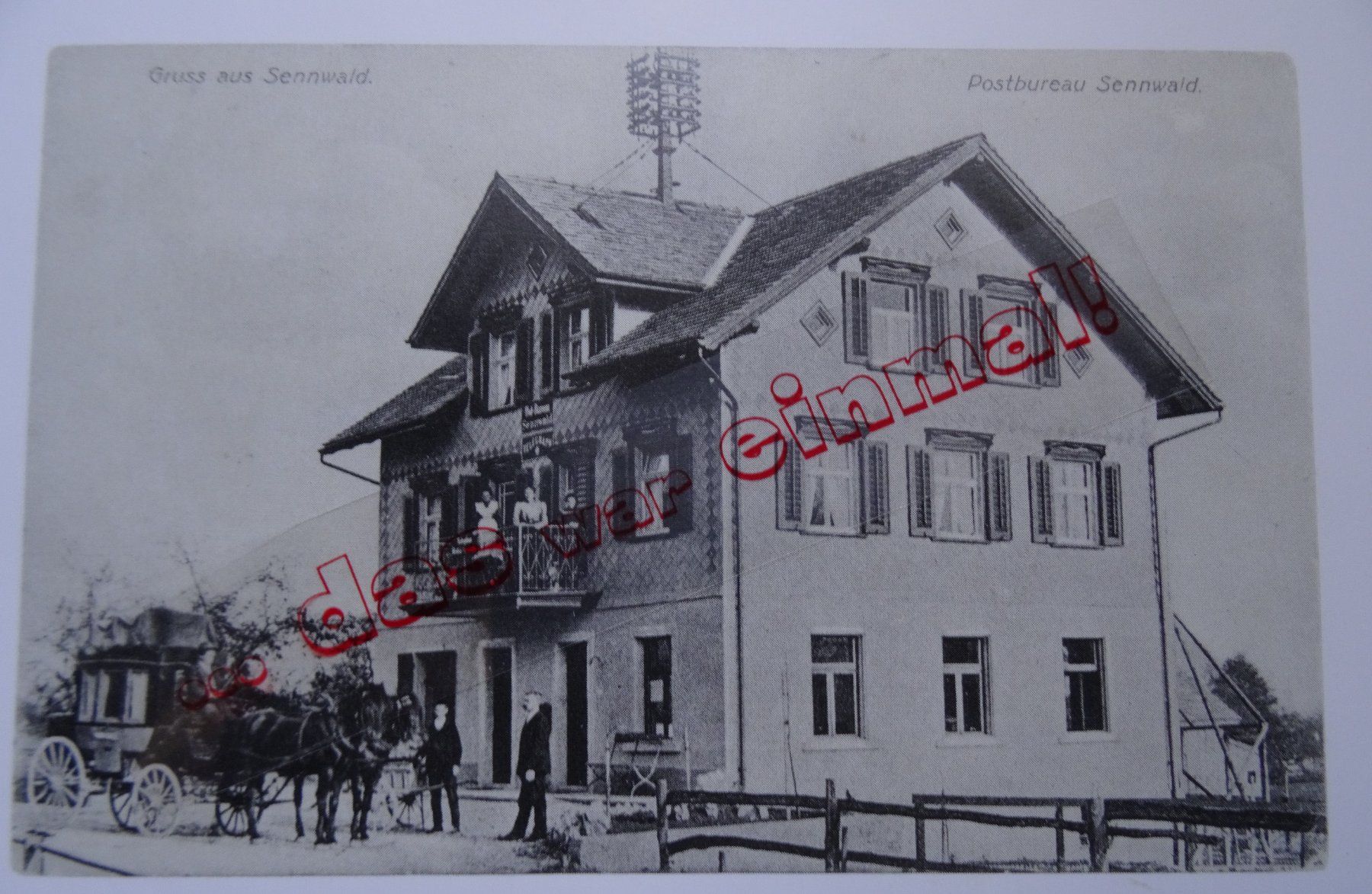 Cartoline postali: St. Gallen Sennwald Post  anno 1920 – Usato da Safnern venduto da Wstussi