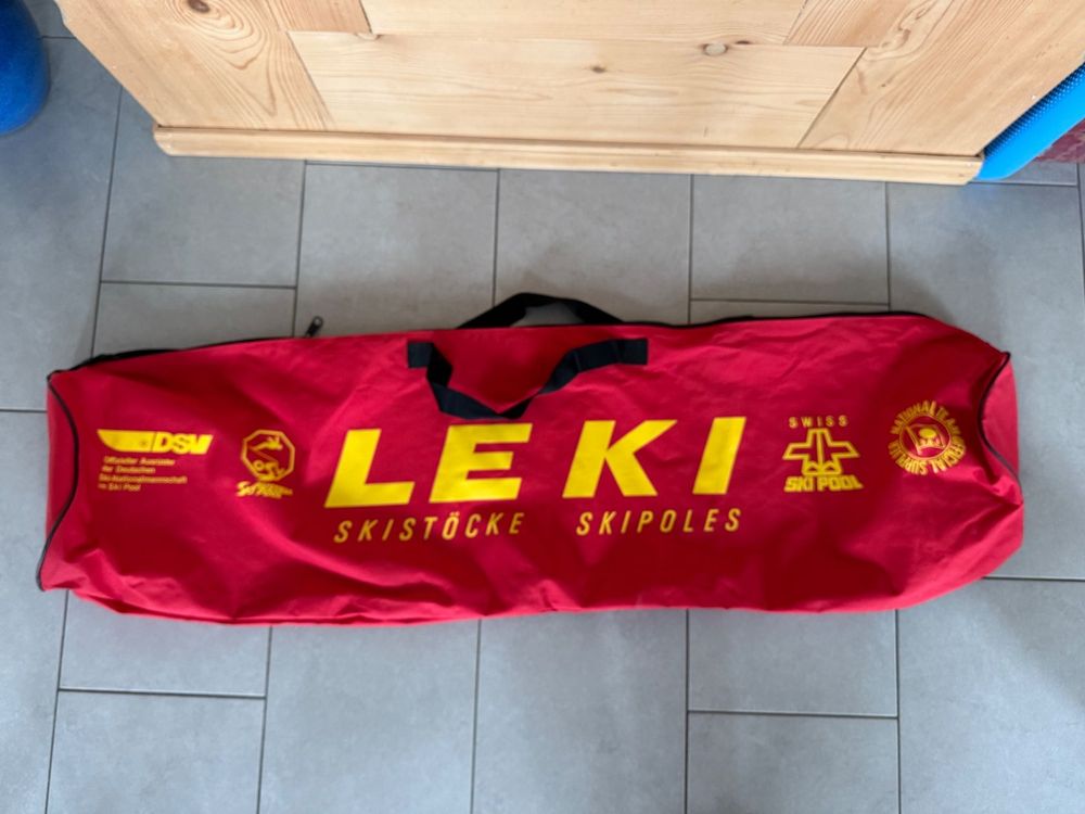 LEKI Trekkingstocktasche – Robuste Aufbewahrung Für 1 Paar Stöcke, 160 Cm Länge, Mit Schultergurt, Aus Polyester, Für Nordic Walking & Faltstöcke