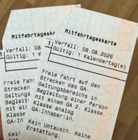 Sbb tageskarte 2 x