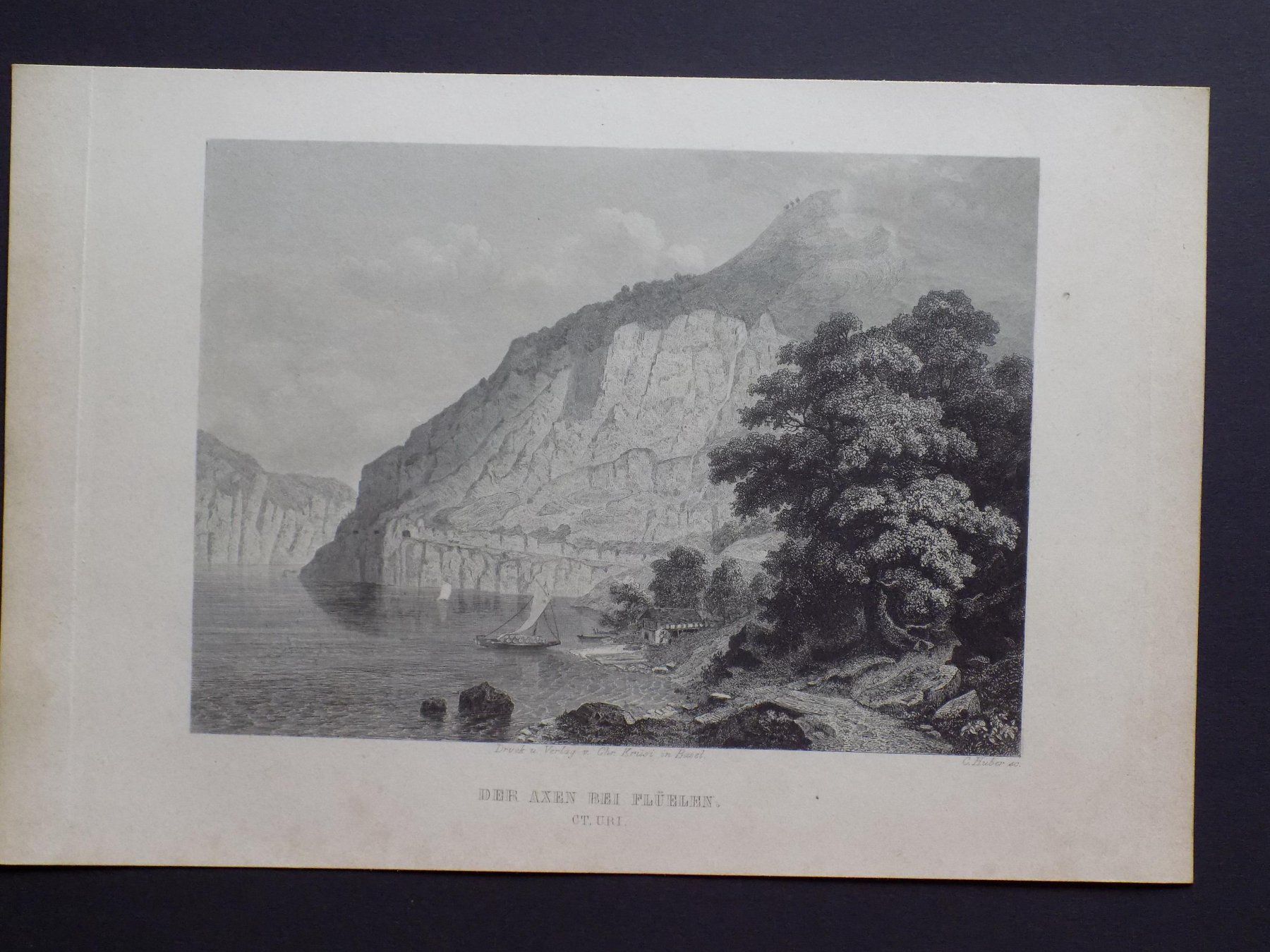 Gravures: Der Axen bei Flüelen – D'occasion à Risch par Rischli15