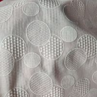 Italien. Bestickte Batist Baumwolle weiss 1.60x1.45m Bubble
