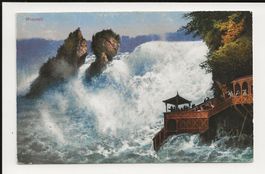 AK 1924 Rheinfall von Fischetz aus