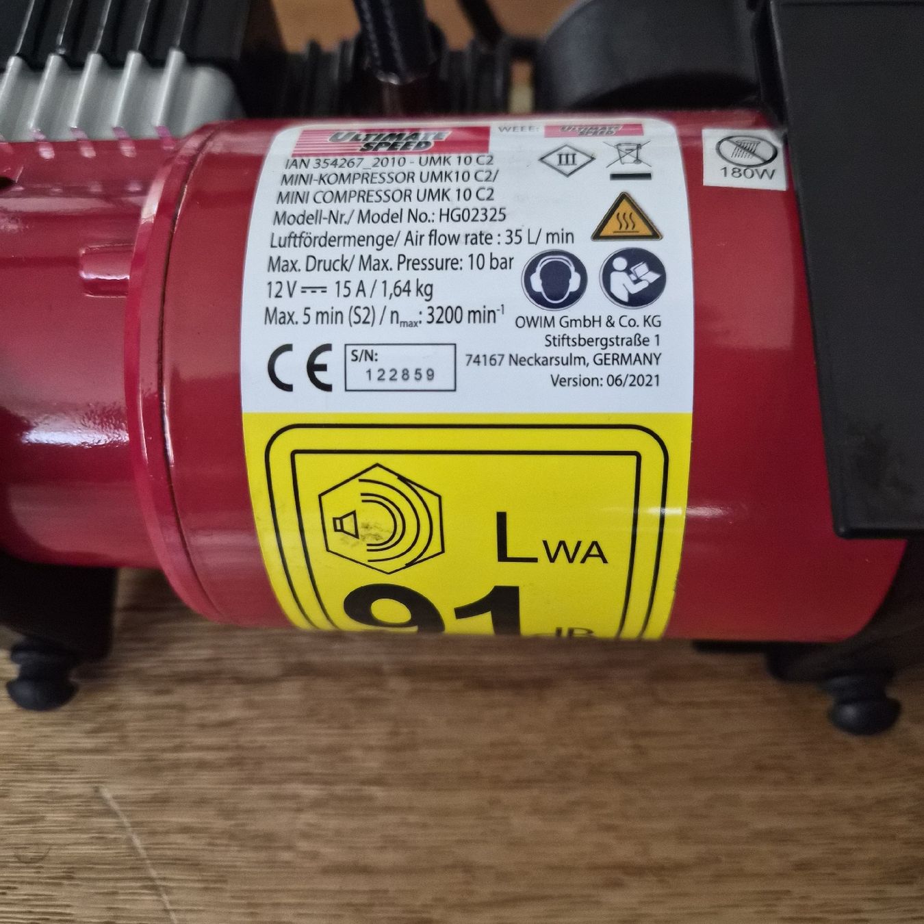 Compressori: Mini-Kompressor Ultimate Speed UMK 10 C2 12V  – Usato da Schötz venduto da luc_9pxt 2