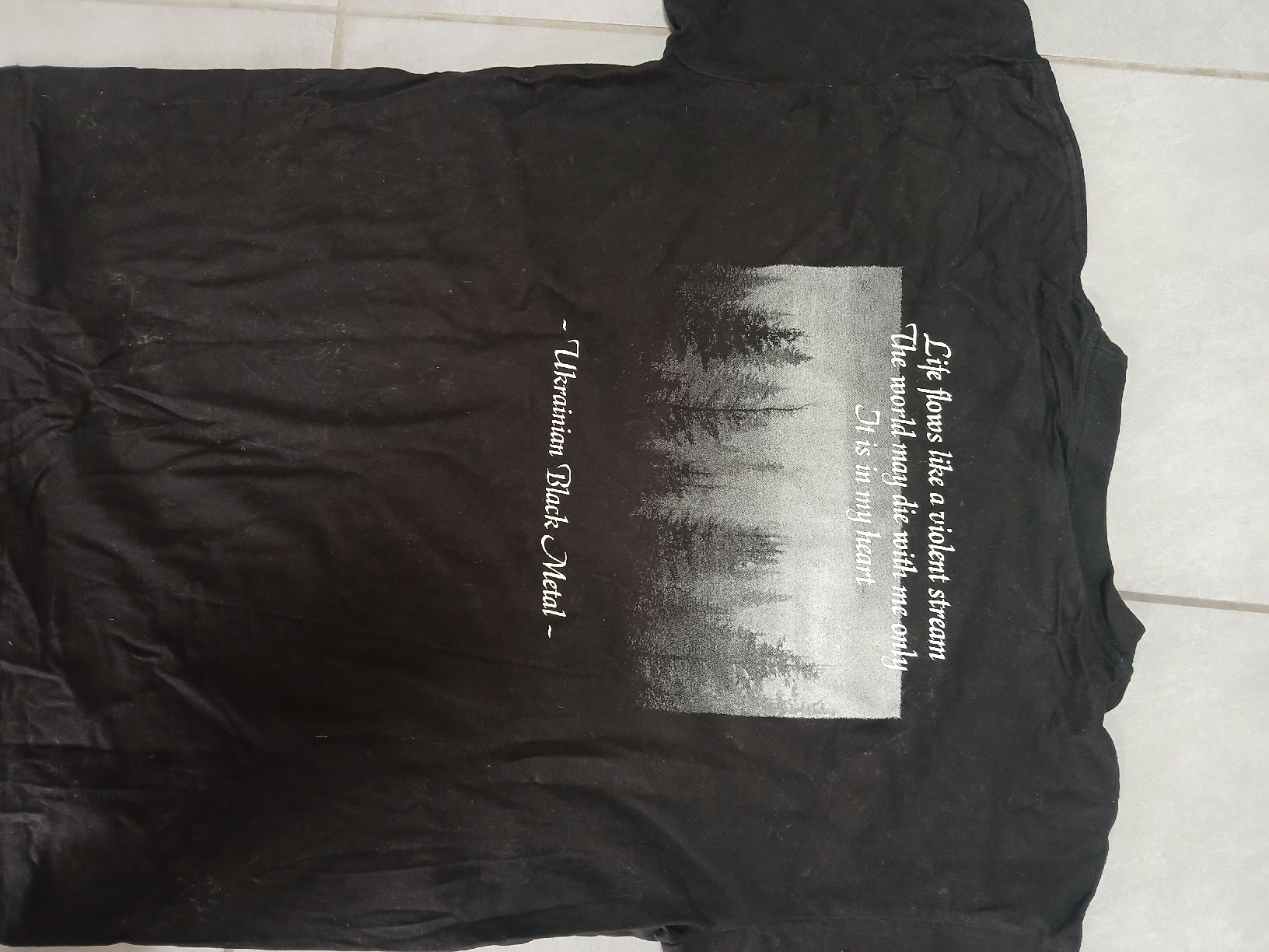 T-shirt: ts astrofaes - through time...(black metal) – Usato da St-Cergue venduto da VeganWarrior 1