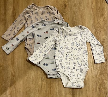 H&M Babybodys, Größe 86, 3er-Pack