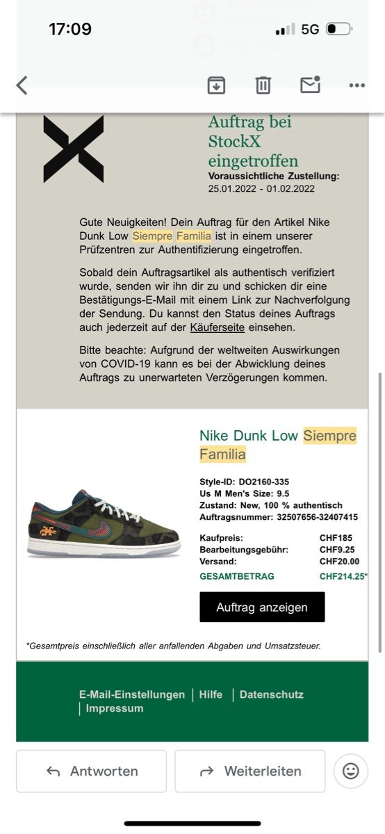 Nike Scarpe da uomo: Nike Dunk Siempre Familia – Usato da Schmerikon venduto da jen_ml8q 4