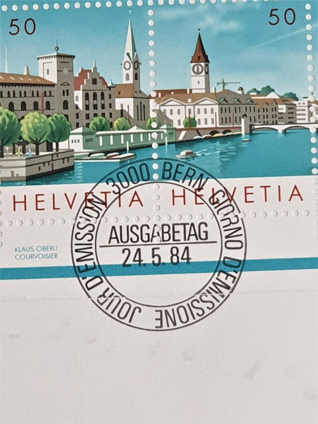 Tutti i francobolli: (32)  NABA "Zürich 1984" – Usato da Schwarzhäusern venduto da Inot3 5