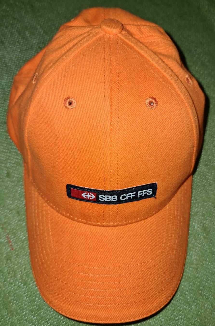 Hüte, Mützen & Caps: Casquette Orange / vintage – Neu (gemäss Beschreibung) aus Cortaillod von signep