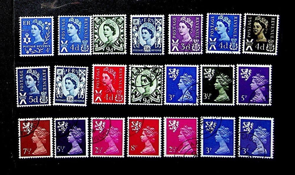 Grande-Bretagne – 100 Timbres Oblitérés Différents – Pochette Collection Philatélie