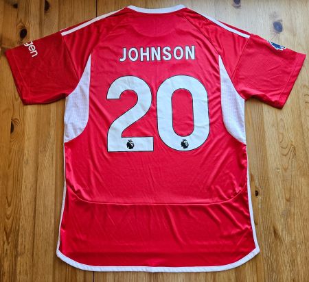 Nottingham Forest Trikot #20 Johnson Gr. XL England Fussball