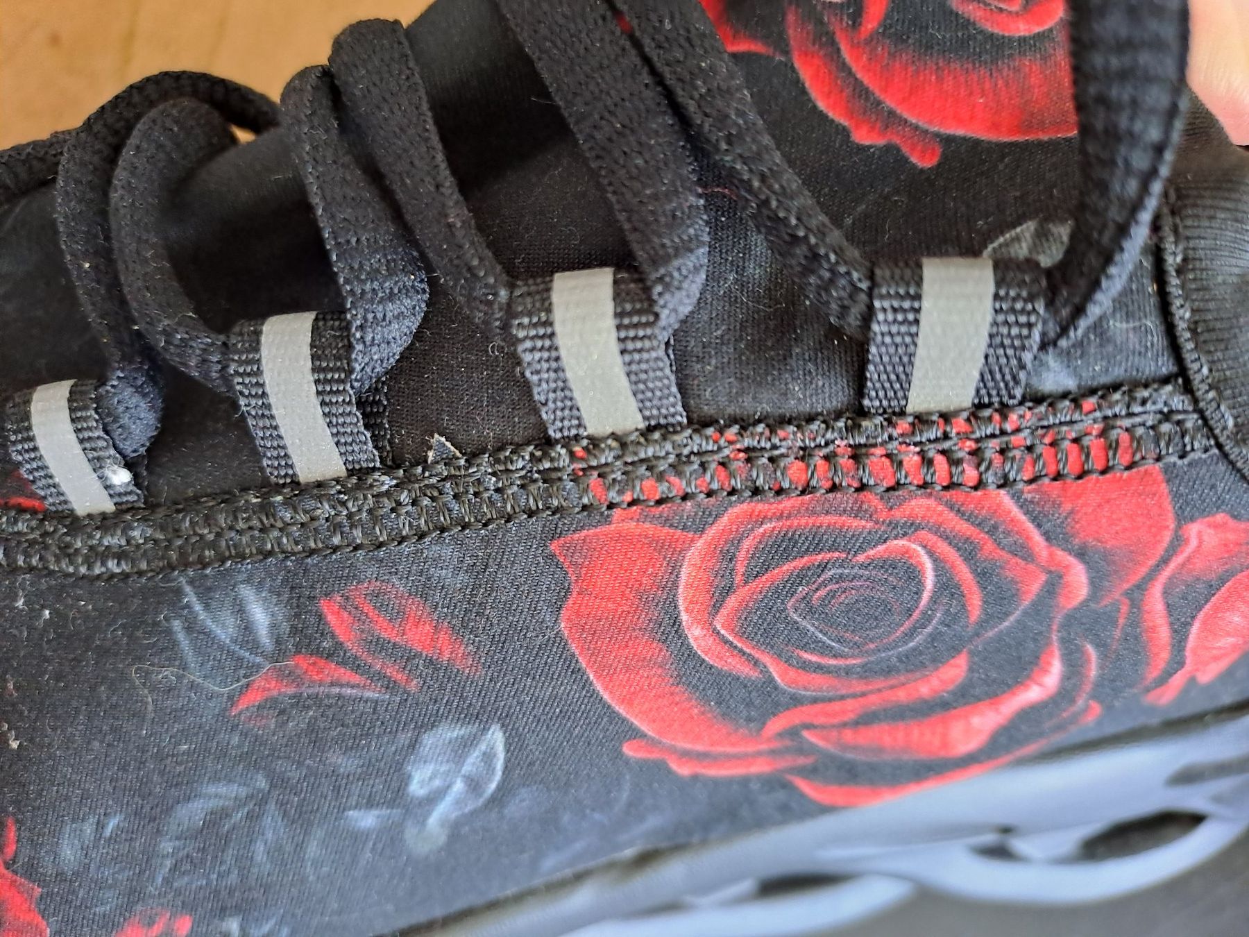 Damenschuhe: Halbschuhe Gothic / Rosen /schwarz Grösse 42 NEU – Neu (gemäss Beschreibung) aus Glashütten von Schwebefisch 7