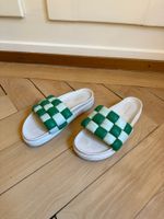 INUIKII - Leder Sommersandale grün kariert 40