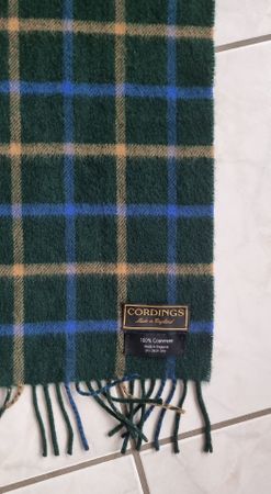Cordings England Cashmere Scarf. Soft & Warm