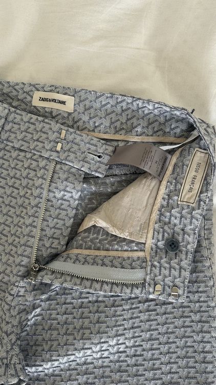 Pantalon Droit Zadig & Voltaire Deluxe Taille 36 (S) - Laine Grise - Neuf Avec étiquettes