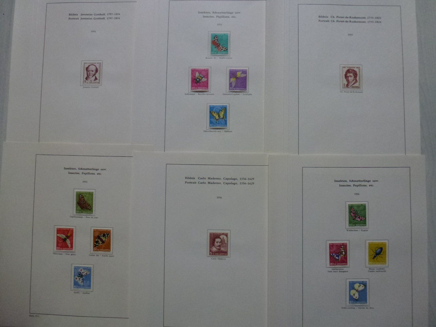 Alle Briefmarken: ++ Pro Juventute Marken ab Vorläufer bis 1963 postfisch – Gebraucht aus Walkringen von Casablanca777 7