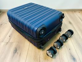 Handgepäckkoffer Rollen abnehmbar S 51x20x33cm BLAU NEU