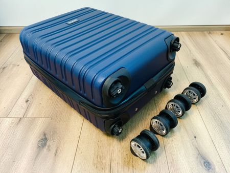 Handgepäckkoffer Rollen abnehmbar S 51x20x33cm BLAU NEU