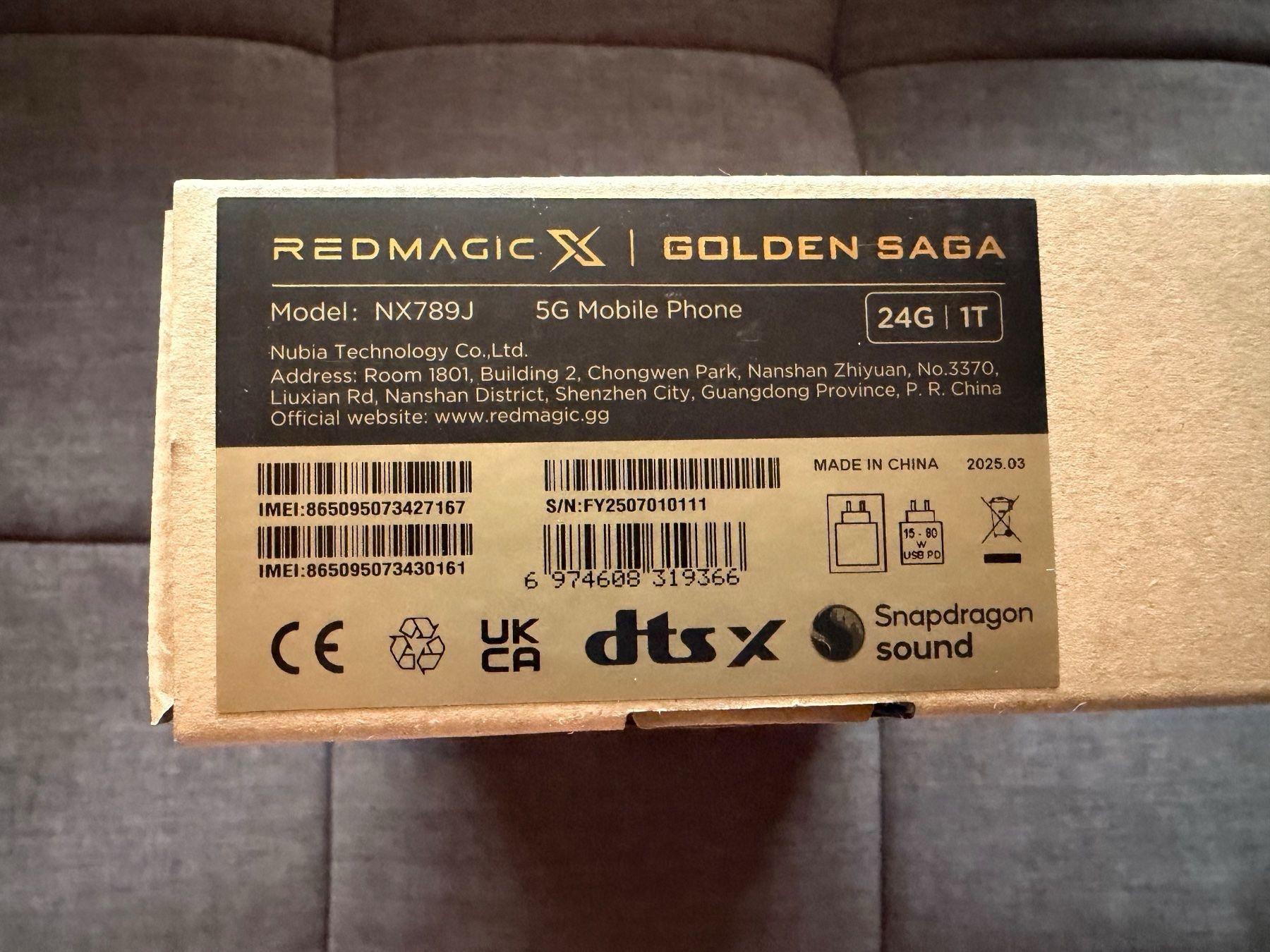 ZTE Telefoni cellulari / Smartphones: REDMAGIC 10 Pro Golden Saga Limited Edition – Nuovo (secondo la descrizione) da Neuchâtel venduto da joa_x5pl 2