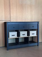 Sideboard schwarz mit Schubladen