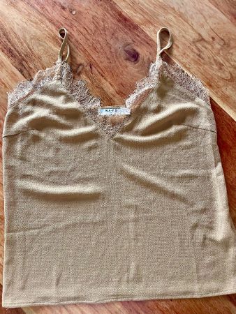 NA-KD Tank-Top mit Spitze, Gr. 36, hellbraun