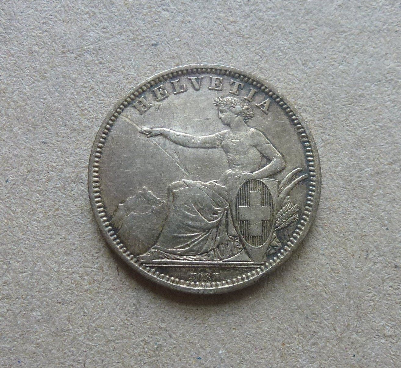 Tutti le monete: ++ 1.- Franken 1861, gute Erhaltung – Usato da Walkringen venduto da Casablanca777 1