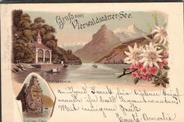 ^Litho Gruss vom Vierwaldstättersee , gel. 1899