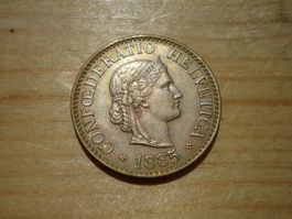 (H3) 10 Rappen 1885 UNZ-