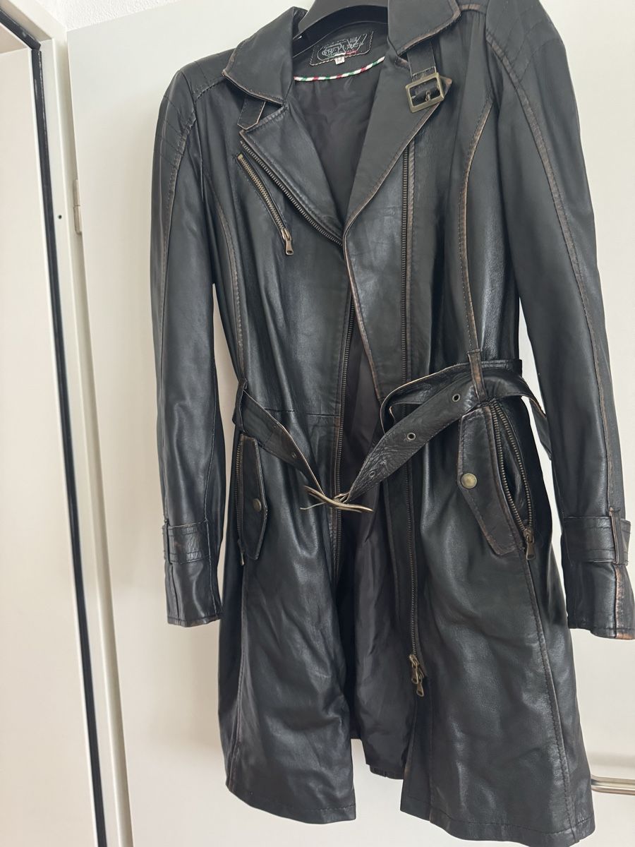 Cappotti: Echtleder Mantel Gr.44 De . Lederjacke, Trenchcoat-Style – Nuovo (secondo la descrizione) da Zell  ZH venduto da maria0100 5